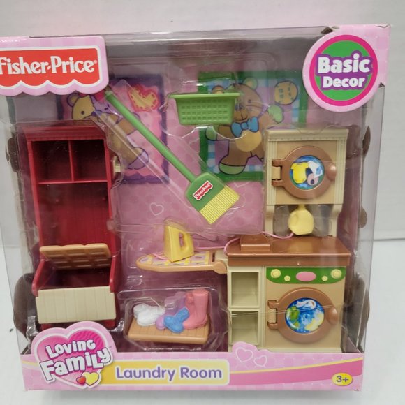 New Fisher Price Loving Family Dollhouse Laundry Room Furniture Washer Dryer +++ - Picture 1 of 11